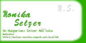 monika selzer business card